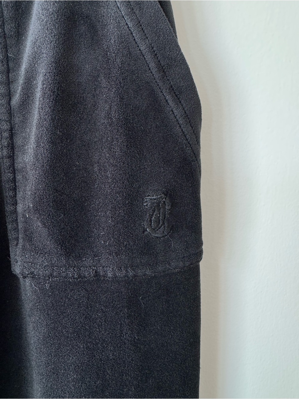 Juicy Couture Black Drawstring Joggers with Front and Back Pockets - size S - Picture 4 of 8